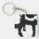 Search for stroke key rings Black and white