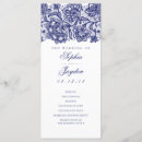 Search for blue and white wedding programs Elegant