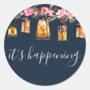 Search for coral and navy wedding stickers Floral