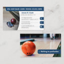 Search for bowling coach business cards Sport