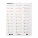 Search for gold lips return address labels Elegant