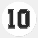 Search for number ten stickers Sport