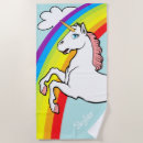 Search for rainbow unicorn beach towels Fantasy