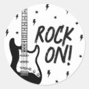 Search for guitar birthday stickers Black and white