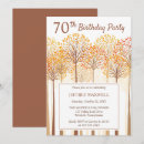 Search for autumn 70th birthday invitations Terracotta