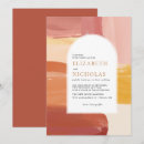 Search for autumn wedding invitations Burnt orange