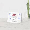 Search for santa thank you cards Watercolor