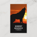 Search for wolf business cards Silhouette