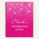 Search for hot pink glitter notebooks Modern
