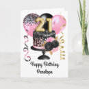 Search for elegant 21st birthday cards Black