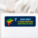 Search for water return address labels Pool party