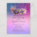 Search for masquerade invitations Purple