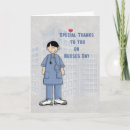 Search for professions cards invites Cartoon