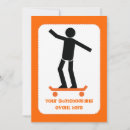 Search for skateboarding invitations Black