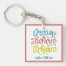 Search for achieve key rings Dream believe achieve