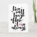 Search for live laugh love cards Typography