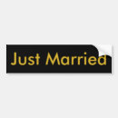 Search for just married bumper stickers Honeymoon