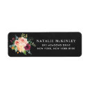 Search for chalkboard return address labels Floral