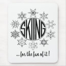 Search for winter fun mousepads Skiing