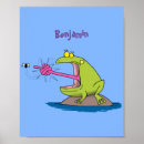 Search for funny frog cartoon posters Amphibian