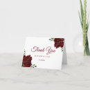 Search for red roses thank you cards Bridal shower