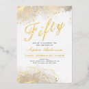 Search for classy 50th birthday invitations Watercolor