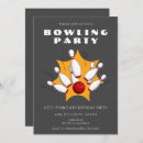 Search for bowling alley birthday invitations Boy
