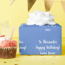 Search for celebrity wrapping paper Blue