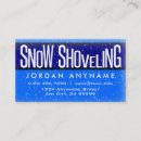Search for snow shoveling business cards Ice