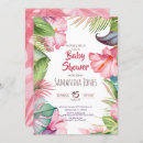 Search for tropical flowers baby shower invitations Greenery