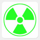 Search for radioactive stickers Danger