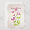 Search for sweet pea birthday invitations Watercolor