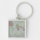 Search for vintage world maps key rings History