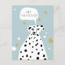 Search for dog moving announcement cards Cute