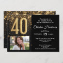 Search for glam 40th birthday invitations Modern