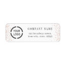 Search for rose gold glitter return address labels Simple