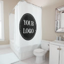 Search for business logo shower curtains Create your own