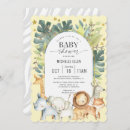 Search for watercolor baby shower invitations Jungle