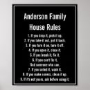 Search for family rules art Black and white
