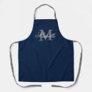 Search for blue and gray aprons Monogrammed