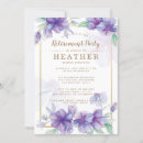 Search for purple and gold retirement invitations Floral