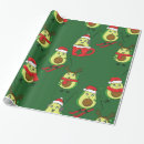 Search for christmas avocado wrapping paper Santa claus