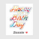 Search for rainbow letters stickers Cute