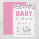 Search for pink and silver baby shower invitations Baby its cold outside