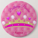 Search for female birthday badges Girly