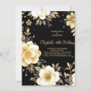 Search for beige black birthday invitations Simple
