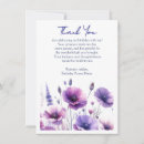 Search for purple flowers thank you cards Pretty