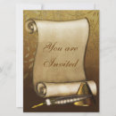 Search for scroll birthday invitations Damask
