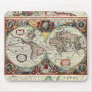 Search for map of the world mousepads Old