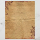 Search for old antique parchment paper Floral